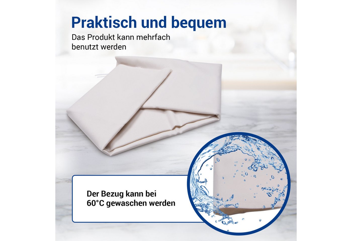 VIOKS Bügeltuch Mangeltuch universal, Zubehör für Bügelautomaten, mit 65 cm/85 cm Walzenbreite – Bild 5 von 5