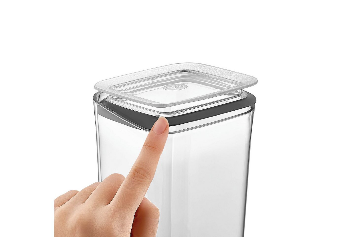 Vip Ahmet Vorratsdose Vorratsdosen mit Deckel, BPA-frei Kunststoff, 12-tlg, 12x2L, Kunststoff, (12-tlg., 12er-Set, 12x2L), mit Vakuumdeckel – Bild 4 von 5