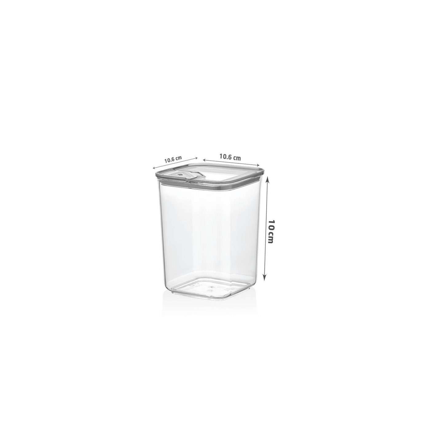 Vip Ahmet Vorratsdose Vorratsdosen mit Deckel, BPA-frei Kunststoff, 24-tlg, 24x0,7L, Kunststoff, (24-tlg., 24 tlg., 24x 0,7L), Vakuumdeckel mit Schiebeverschlus – Bild 5 von 5