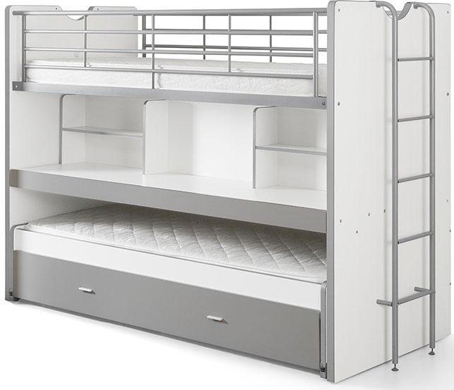 Vipack Hochbett Bonny, mit 3 Schlafgelegenheiten, super praktisch im Kinderzimmer (B/H/T ca. 222x161x102cm, Dekor Oberfläche, in verschieden Farben) mit großer  – Bild 2 von 5