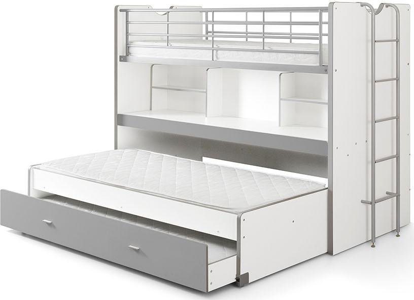 Vipack Hochbett Bonny, mit 3 Schlafgelegenheiten, super praktisch im Kinderzimmer (B/H/T ca. 222x161x102cm, Dekor Oberfläche, in verschieden Farben) mit großer  – Bild 4 von 5