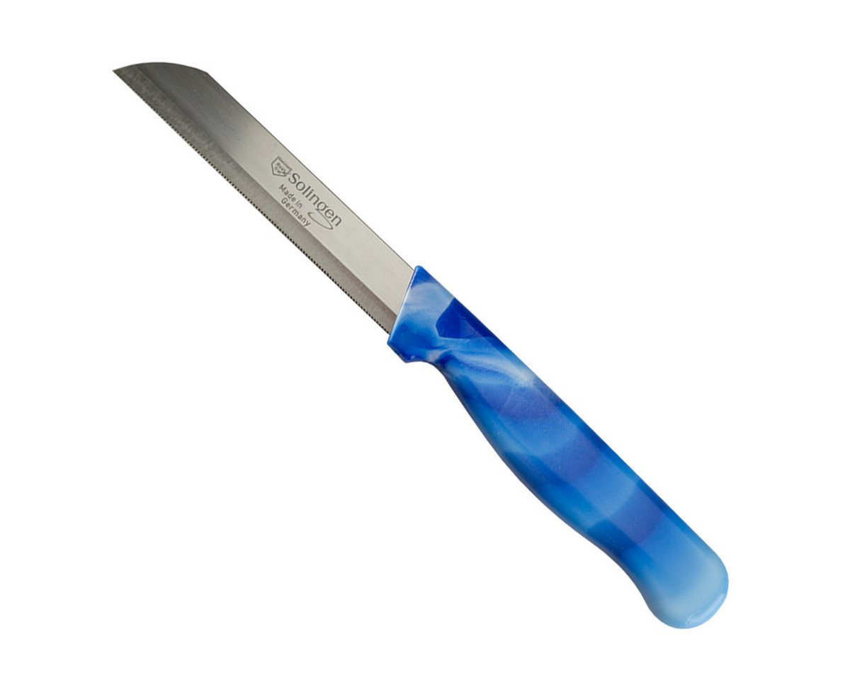 Visaggio Obstmesser Solingen Allzweckmesser Schälmesser Gemüsemesser Küchenmesser, Wellenschliff Solingen Messer, Marmor Optik, Edelstahl (rostfrei) – Bild 2 von 5