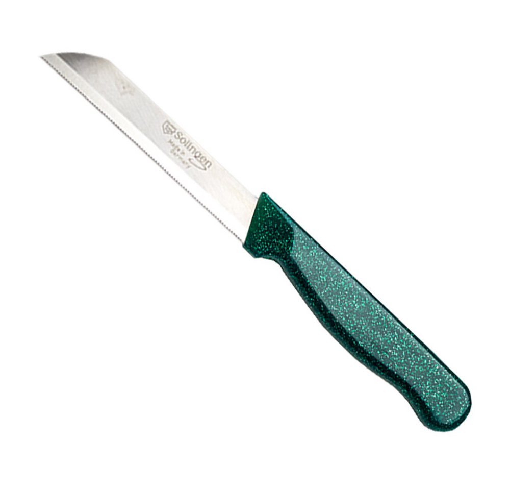 Visaggio Obstmesser Solingen Allzweckmesser Schälmesser Gemüsemesser Küchenmesser, Wellenschliff Solingen Messer, Flitter Optik, Edelstahl (rostfrei) – Bild 4 von 5