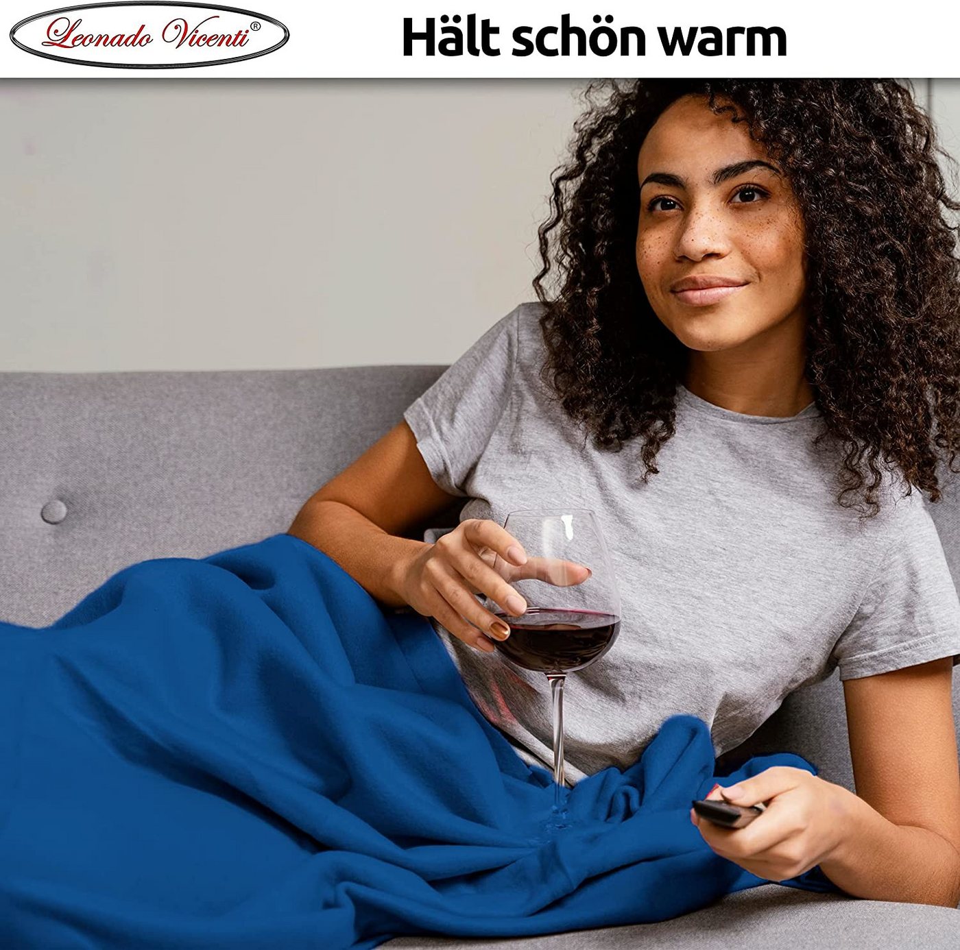 Wohndecke Kuscheldecke kuschelig warm Sofadecke, Visaggio, super weich und flauschig, Allergiker geeignet, atmungsaktiv – Bild 3 von 5