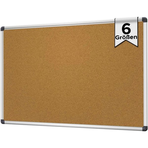 Viscom Pinnwand CORKY, Pinntafel mit Kork-Oberfläche - mit Aluminiumrahmen - selbstheilend