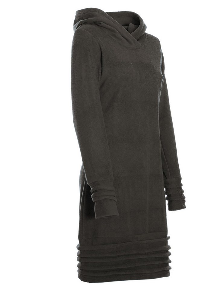 Vishes Tunikakleid Fleece Pulloverkleid mit Kapuze und Daumenloch - warm und weich Alternative Mode, Ethno, Hippie, Goa Style – Bild 4 von 4