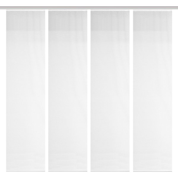 Vision S Schiebegardine 4ER SET ROM (4 St), Paneelwagen, halbtransparent, HxB: 260x60, Schiebevorhang 4er Set Uni