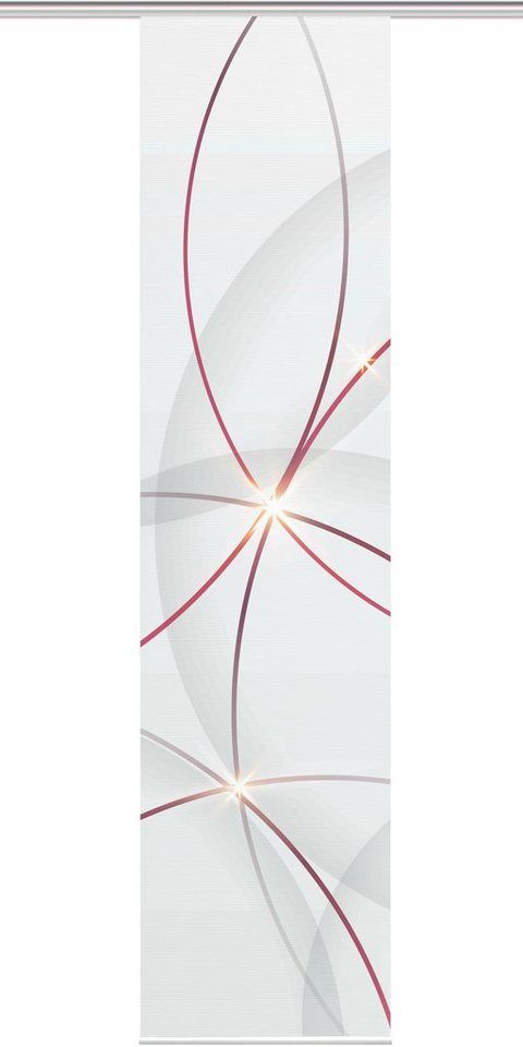 Vision S Schiebegardine SCHIEBEVORHANG DIGITALDRUCK BAMBUS-OPTIK 'BLINKI' (1 St), Paneelwagen, halbtransparent, DIGITALDRUCK - INDIVIDUELL KÜRZBAR – Bild 3 von 5