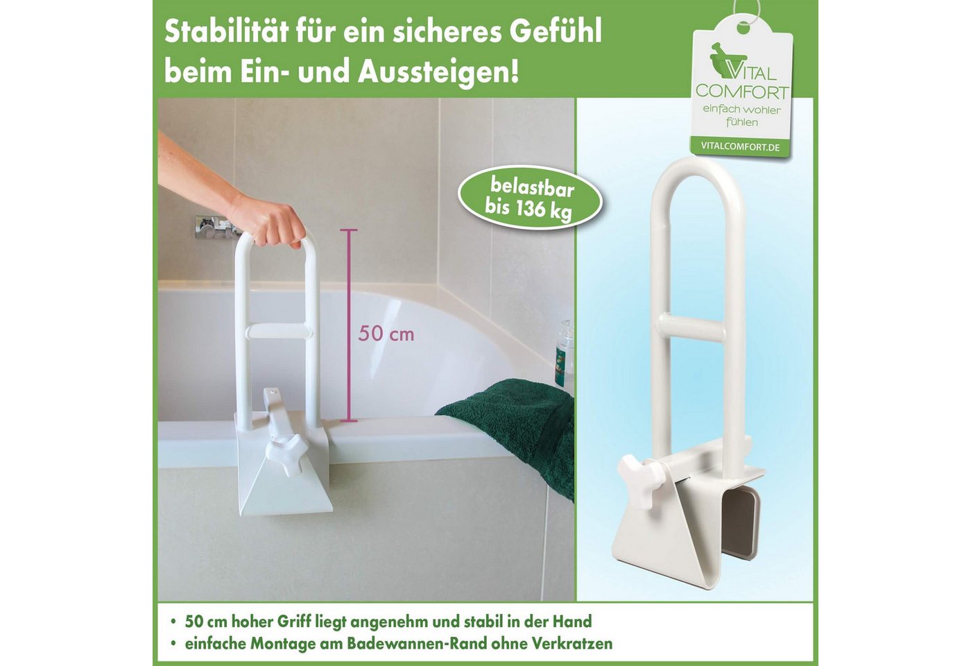 Vital Comfort Badewannen-Einstiegshilfe – Bild 2 von 5