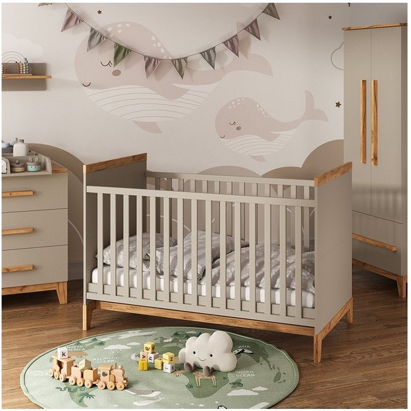 VitaliSpa® Babybett Malia, Cashmere/Artisan, 70x140 cm, 1-tlg.