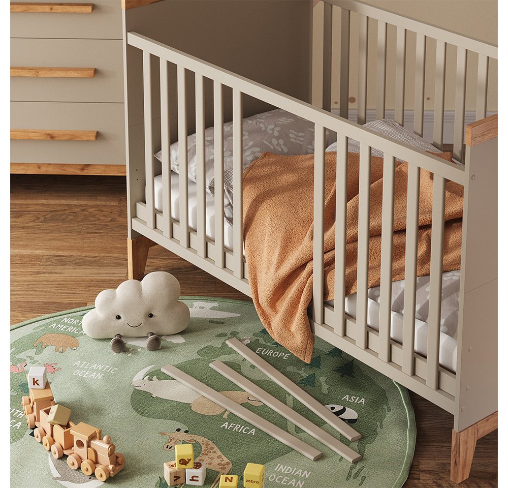 VitaliSpa® Babybett Malia, Cashmere/Artisan, 70x140 cm, 1-tlg. – Bild 4 von 5