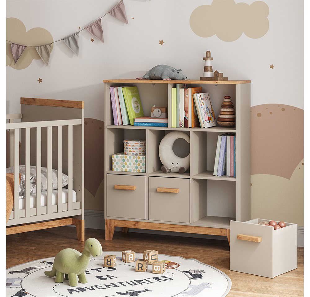 VitaliSpa® Bücherregal Malia, Cashmere/Artisan, 98.4 x 113.4 cm, 1-tlg. – Bild 4 von 5