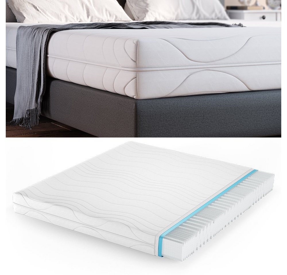 Kaltschaummatratze, Weiß, 160 x 200 cm 20cm Höhe, VitaliSpa®, 20 cm hoch – Bild 3 von 5