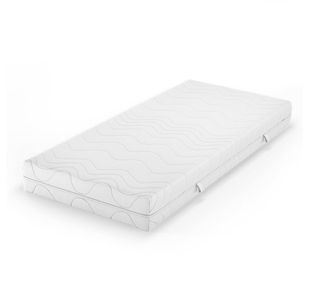 Kaltschaummatratze, Weiß, 100 x 200 cm 20cm Höhe, VitaliSpa®, 20 cm hoch – Bild 2 von 5