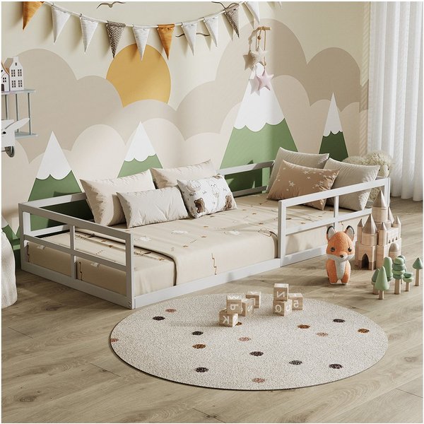 VitaliSpa® Kinderbett Minno, Weiß, 205 x 95 cm ohne Matratze (1-tlg)