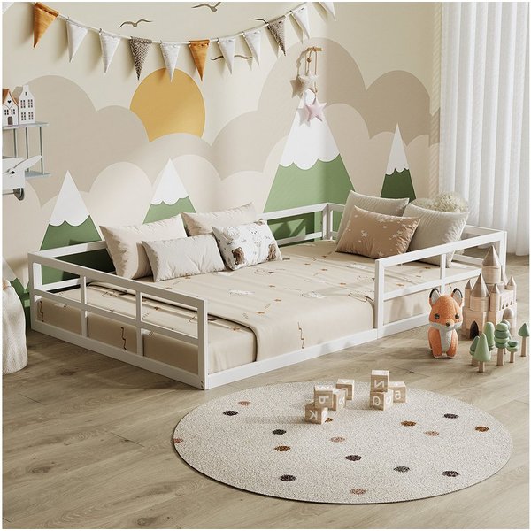 VitaliSpa® Kinderbett Minno, Weiß, 205 x 125 cm ohne Matratze (1-tlg)
