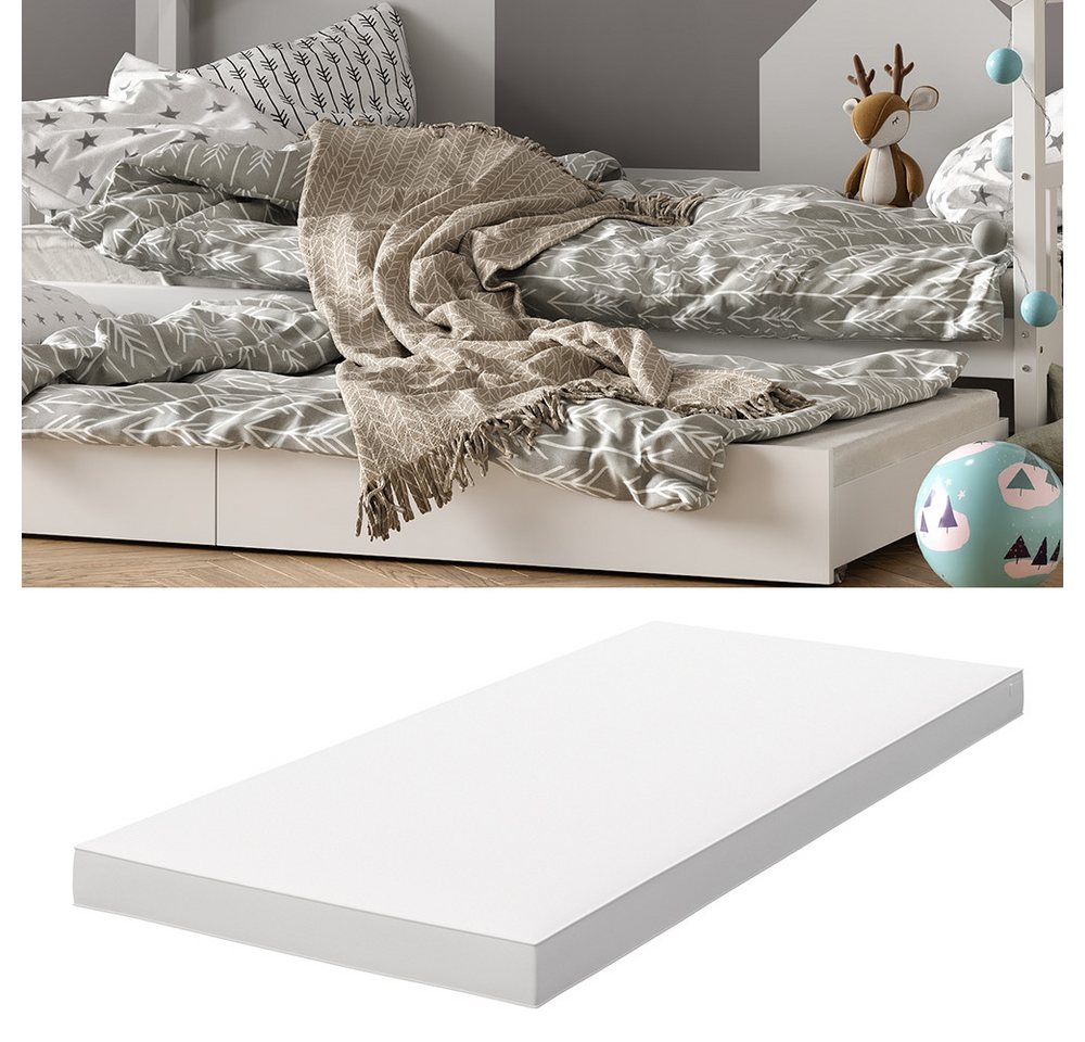 Kindermatratze, Weiß, 90 x 200 cm, VitaliSpa®, 10 cm hoch – Bild 3 von 5