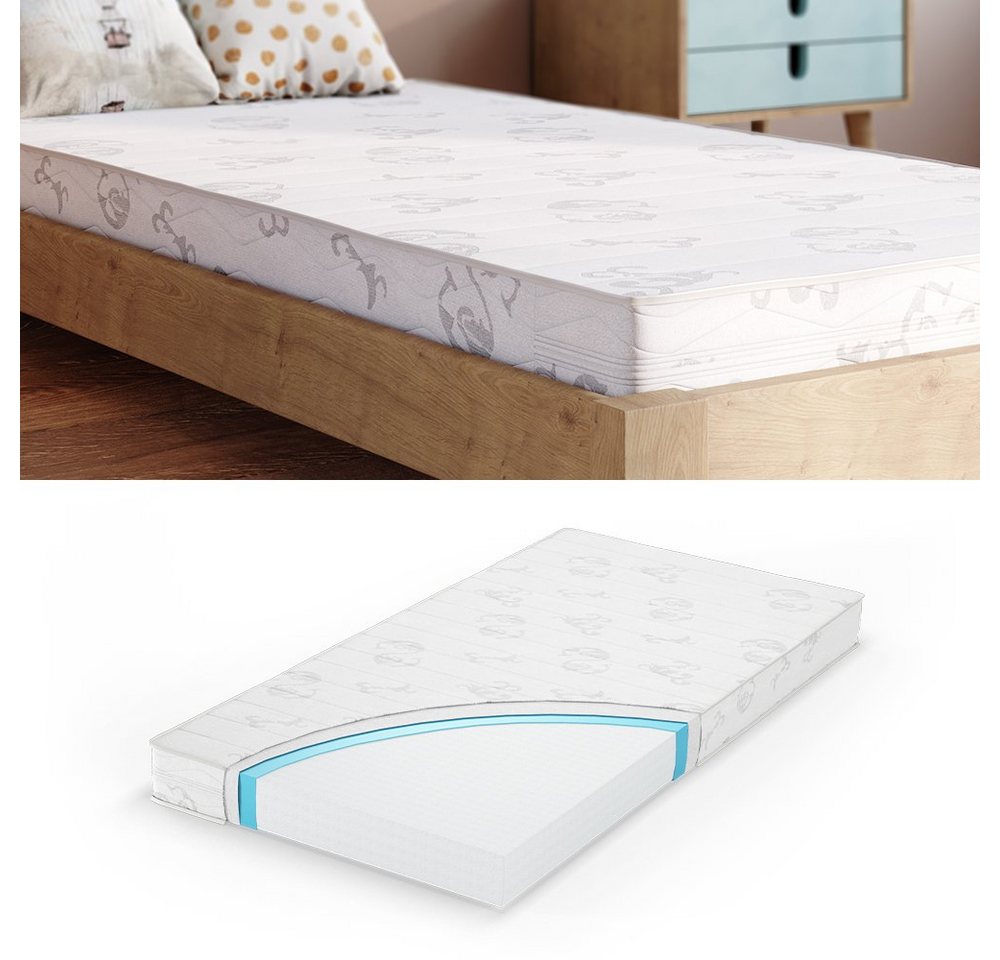 Kindermatratze, Weiß, 80 x 160 cm, VitaliSpa®, 11 cm hoch – Bild 3 von 5