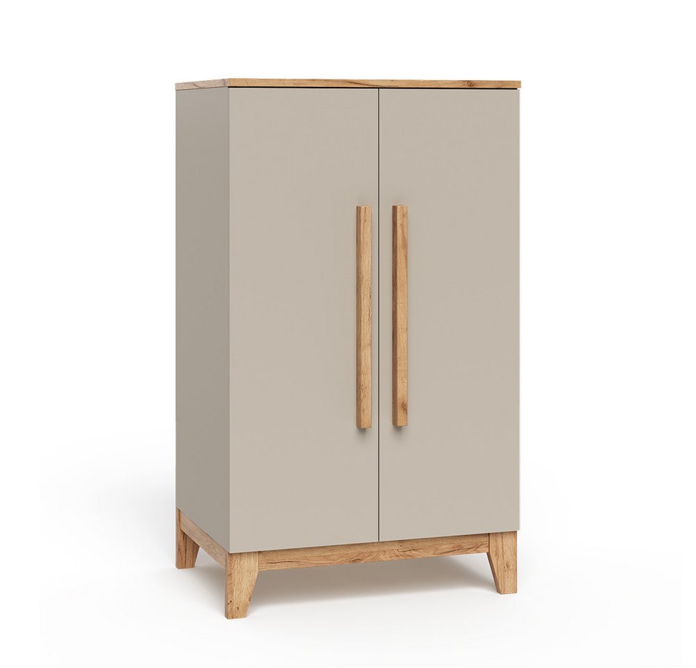 VitaliSpa® Kleiderschrank Malia, Cashmere/Artisan/Artisan, 70 x 120 cm (1-St) – Bild 3 von 5