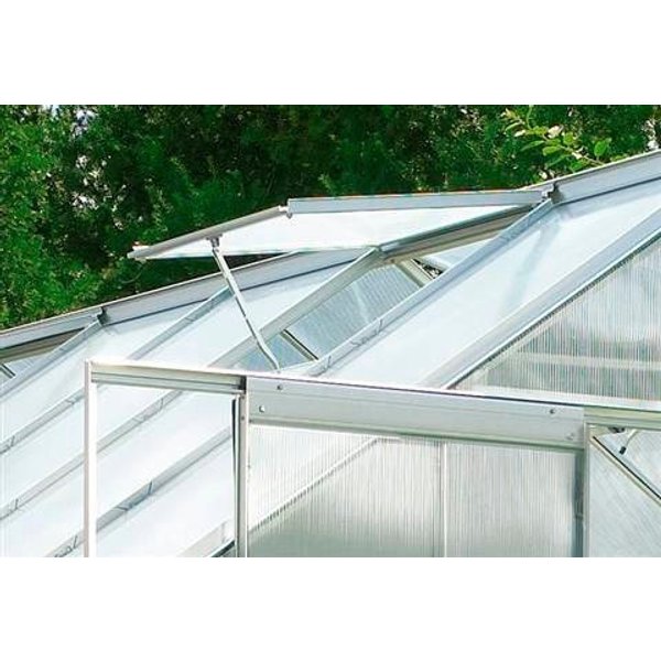 Vitavia Gewächshaus-Fensteröffner Thermovent, 7 kg max. Hebekraft, für Gewächshäuser, stromlos, silberfarben