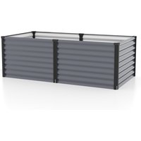 630 Hochbeet 188x96cm granit/schwarz