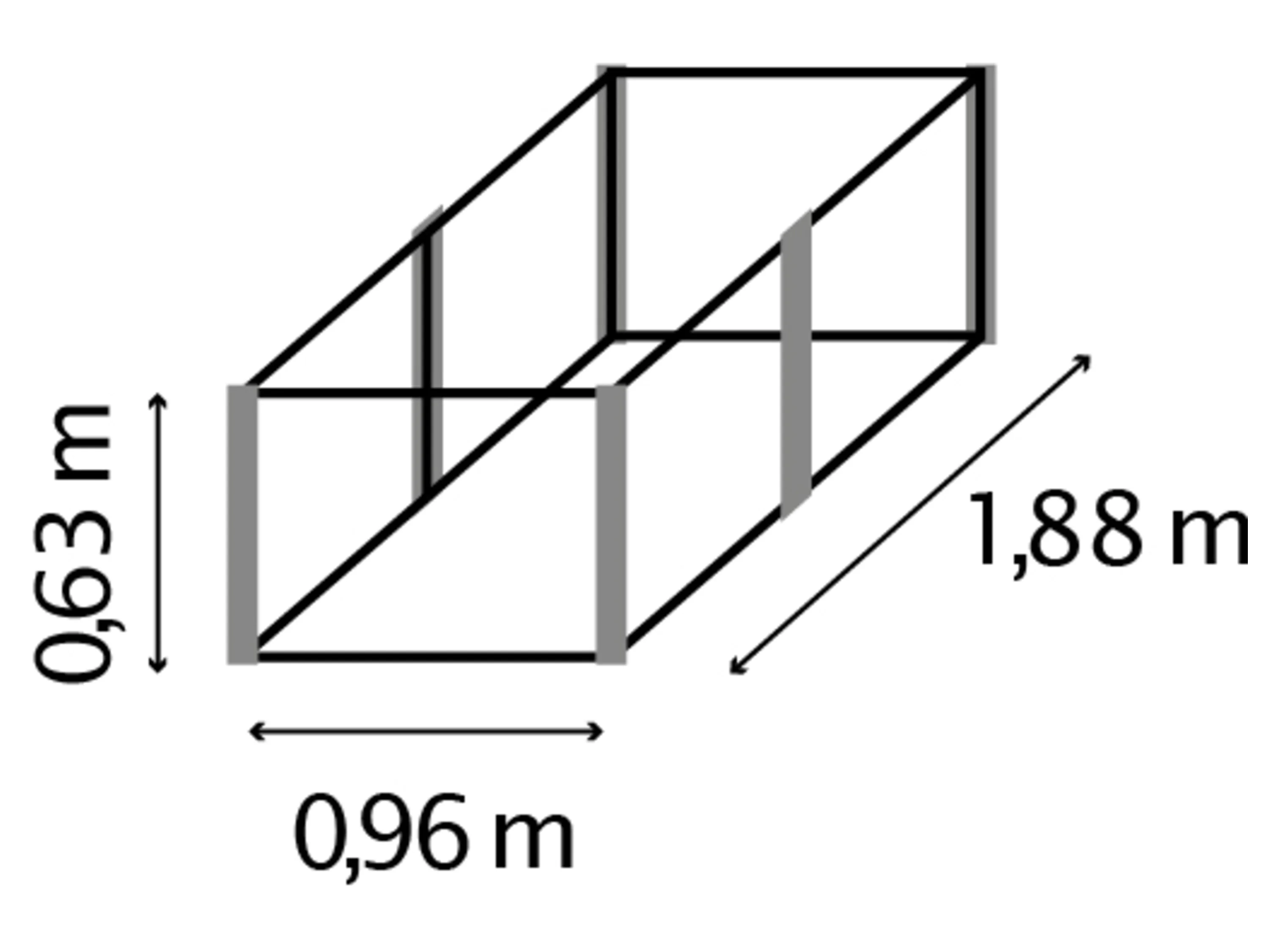 VITAVIA Hochbeet »Meta« (630, granit/schwarz) – Bild 3 von 3