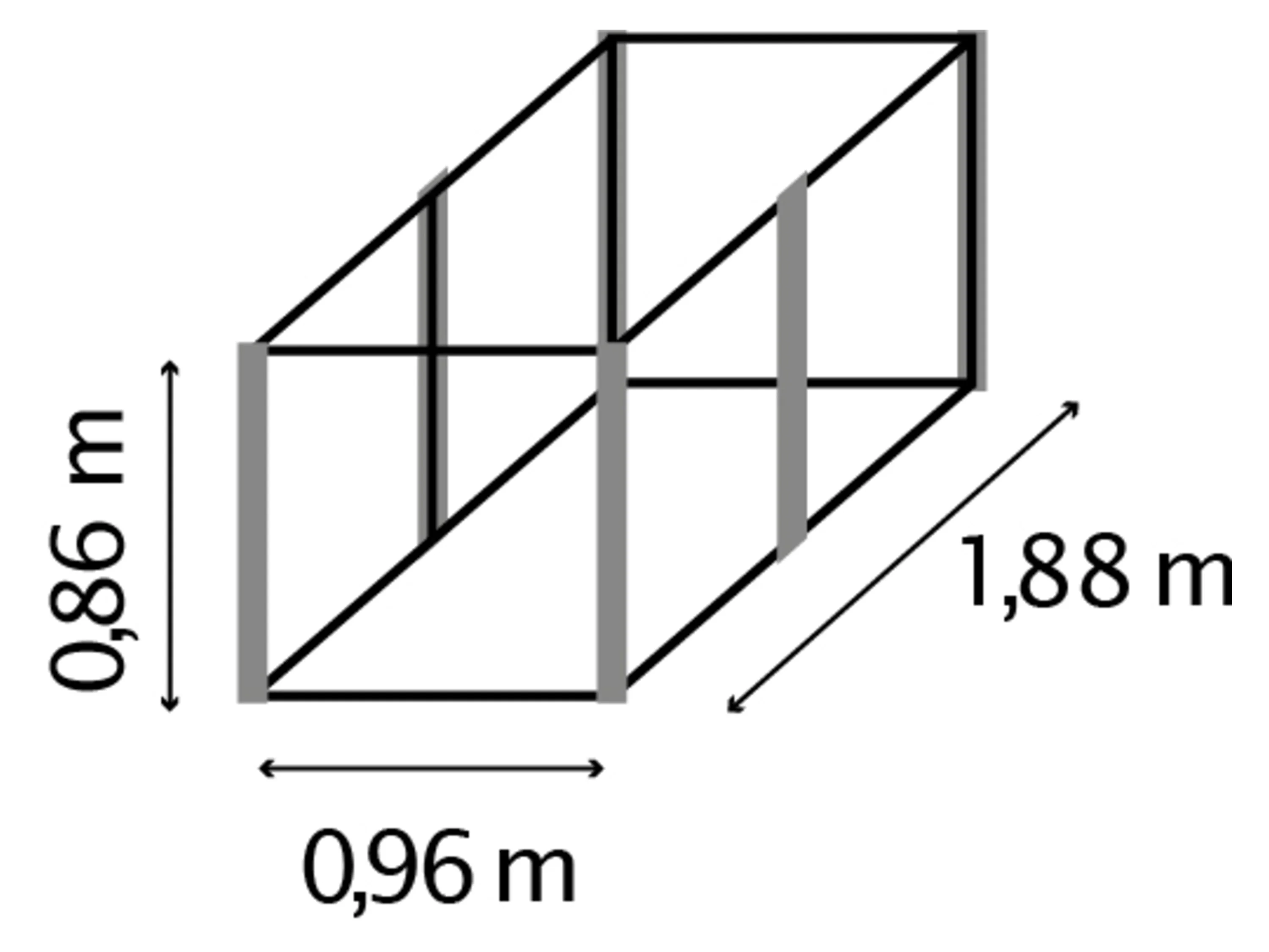 VITAVIA Hochbeet »Meta« (858, seegras/alu) – Bild 3 von 3