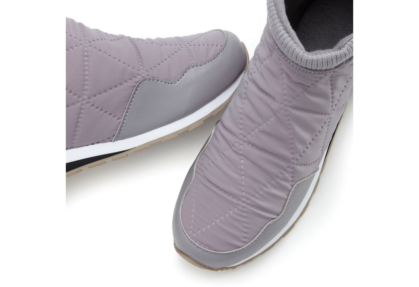 Vivance by Lascana Ankle Stiefelette, Outdoor Boots, Sneaker, Winterstiefelette in modischer Stepp-Optik – Bild 4 von 5
