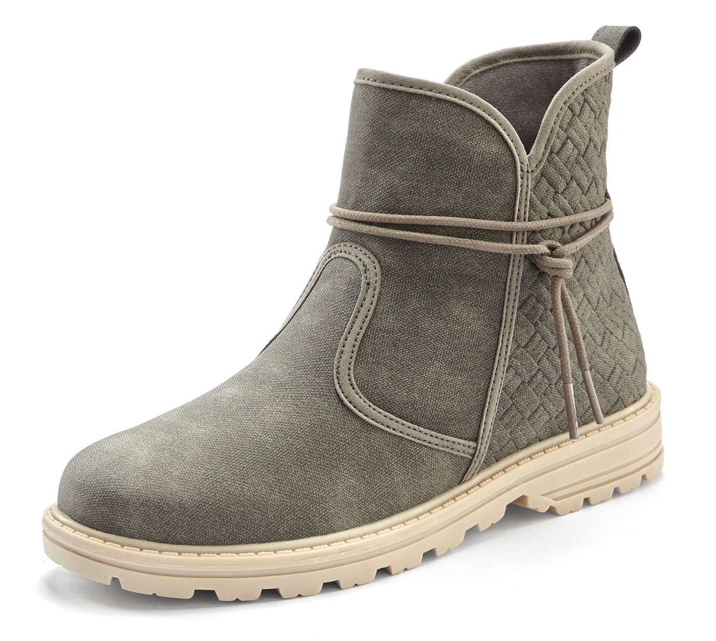 Vivance by Lascana Boots, Stiefel Stiefelette mit raffinierten Bindebändern VEGAN – Bild 2 von 5