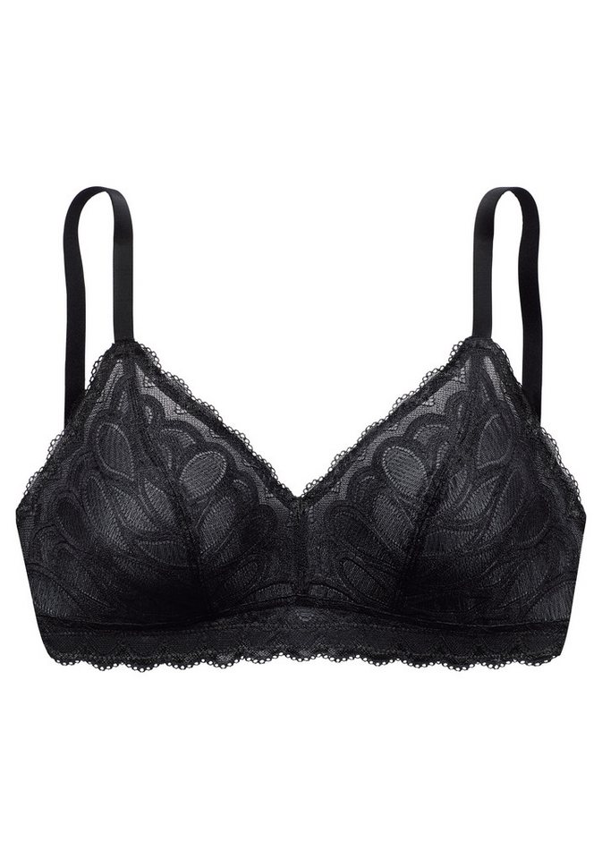 Vivance by Lascana Bralette-BH, Spitzen-BH, BH ohne Bügel, aus Spitze und feinem Mesh, bequemer BH, große Größen – Bild 2 von 4