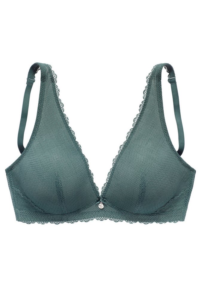 Vivance by Lascana Bralette-BH, BH ohne Bügel, Spitzen-BH im High-Apex Design als Dessous-Set kombinierbar, sexy Dessous, sexy Unterwäsche Damen – Bild 2 von 5
