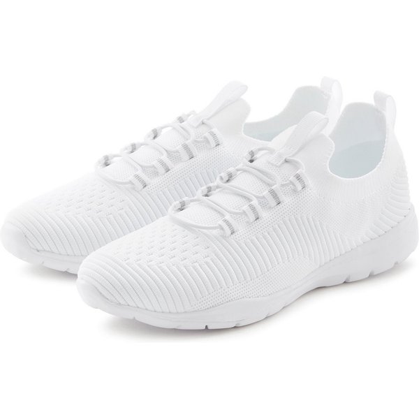 Vivance by Lascana Freizeitschuh, Halbschuh, Turnschuhe, Slip-On-Sneaker, Sneaker superleicht, zum Reinschlüpfen mit elastischen Schnürbändern VEGAN