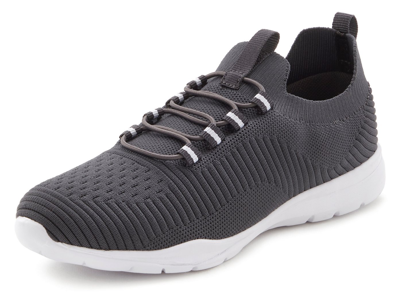 Vivance by Lascana Freizeitschuh, Halbschuh, Turnschuhe, Slip-On-Sneaker, Sneaker superleicht, zum Reinschlüpfen mit elastischen Schnürbändern VEGAN – Bild 2 von 5