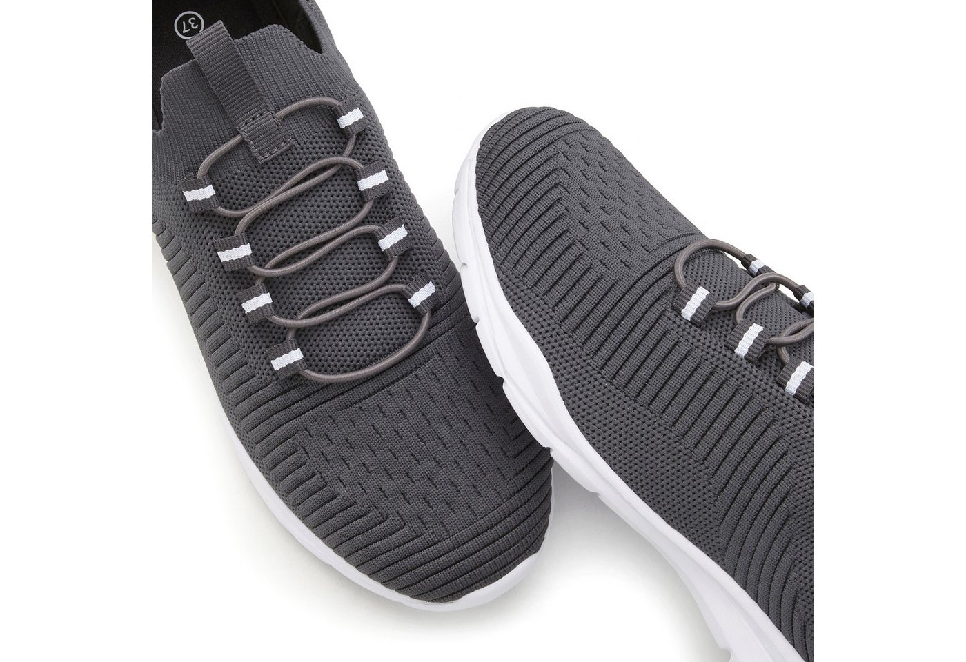 Vivance by Lascana Freizeitschuh, Halbschuh, Turnschuhe, Slip-On-Sneaker, Sneaker superleicht, zum Reinschlüpfen mit elastischen Schnürbändern VEGAN – Bild 3 von 5