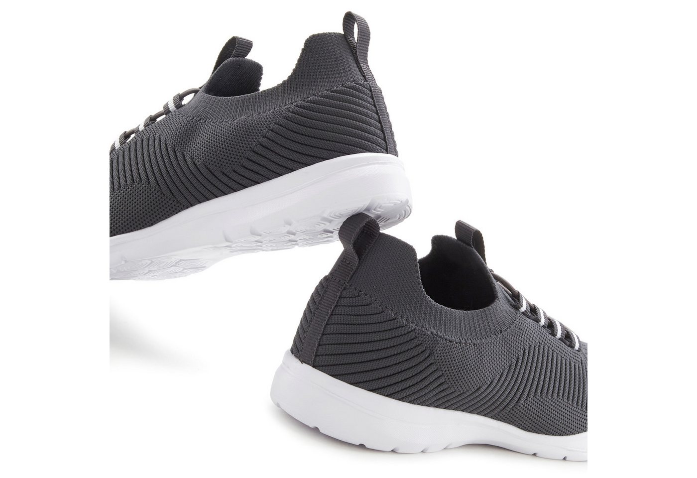 Vivance by Lascana Freizeitschuh, Halbschuh, Turnschuhe, Slip-On-Sneaker, Sneaker superleicht, zum Reinschlüpfen mit elastischen Schnürbändern VEGAN – Bild 4 von 5