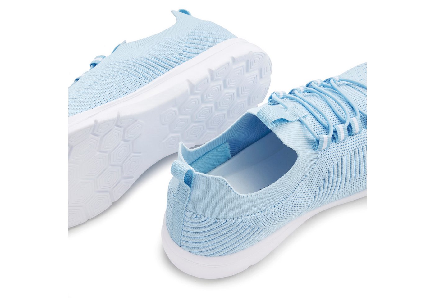 Vivance by Lascana Freizeitschuh, Halbschuh, Turnschuhe, Slip-On-Sneaker, Sneaker superleicht, zum Reinschlüpfen mit elastischen Schnürbändern VEGAN – Bild 3 von 4