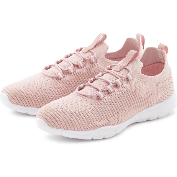Vivance by Lascana Freizeitschuh, Halbschuh, Turnschuhe, Slip-On-Sneaker, Sneaker superleicht, zum Reinschlüpfen mit elastischen Schnürbändern VEGAN