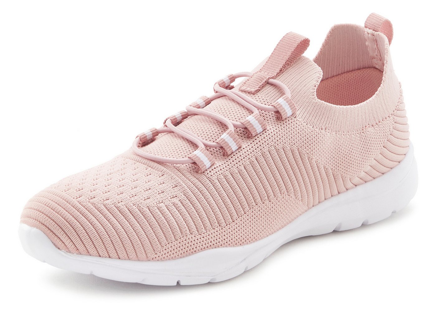 Vivance by Lascana Freizeitschuh, Halbschuh, Turnschuhe, Slip-On-Sneaker, Sneaker superleicht, zum Reinschlüpfen mit elastischen Schnürbändern VEGAN – Bild 3 von 5