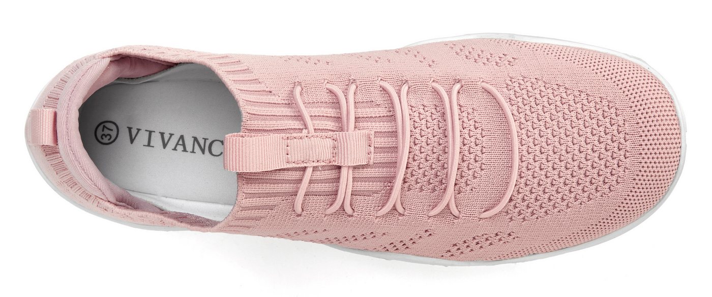 Vivance by Lascana Freizeitschuh, Slip-On-Sneaker, Halbschuh, ultraleicht Sneaker zum Reinschlüpfen mit elastischen Schnürbändern VEGAN – Bild 4 von 5