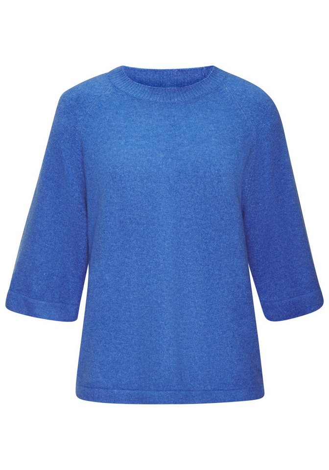 Vivance by Lascana Kurzarmpullover mit weiten Ärmeln lockere Passform, Rundhalspullover, weicher Strickpullover, Basic – Bild 2 von 5