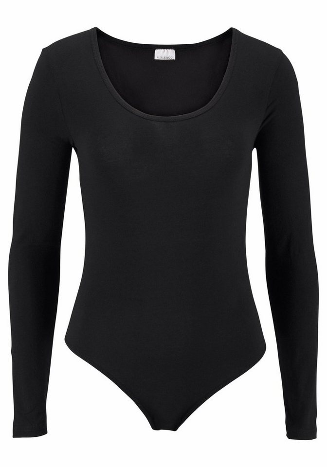 Vivance by Lascana Langarmbody (2er-Pack) aus elastischer Baumwoll-Qualität – Bild 3 von 5