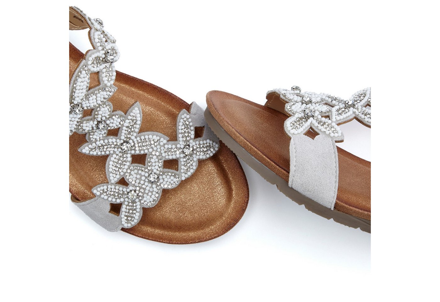 Vivance by Lascana Mule, Sommerschuh, Sandale, Pantolette mit Keilabsatz und modischen Glitzerdetails – Bild 5 von 5