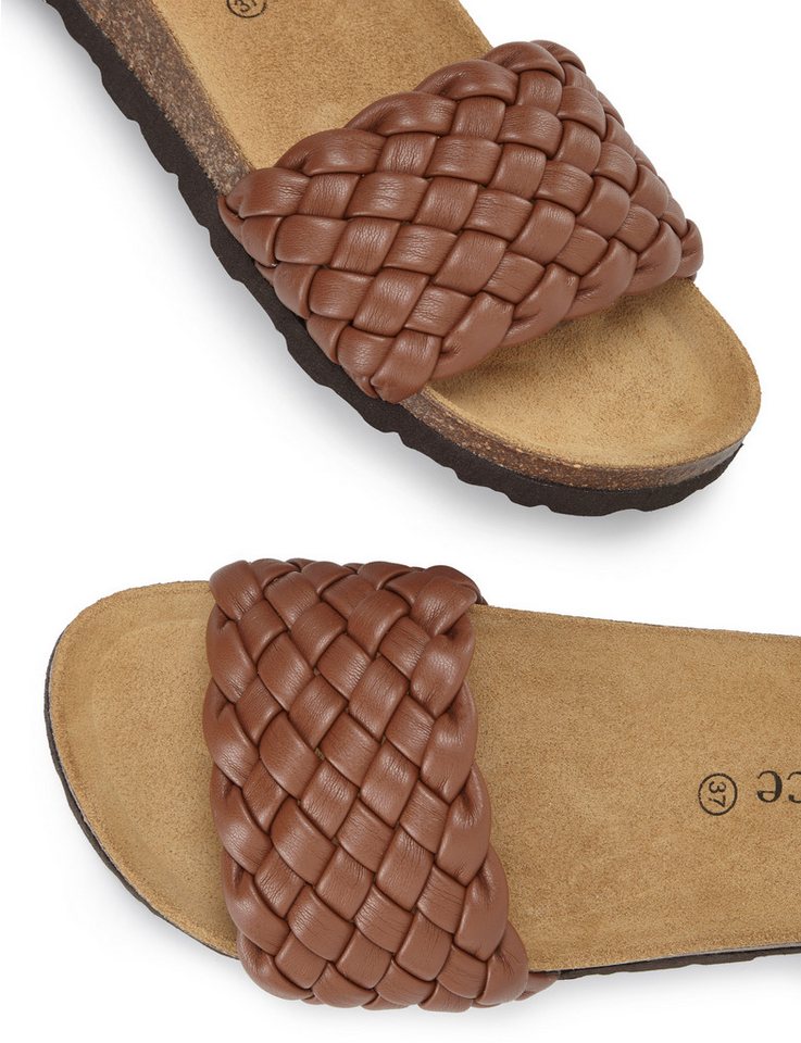 Vivance by Lascana Mule, Sandale, offener Schuh, Sommerschuh, Pantolette NEU mit komfortablem Korkfußbett & weicher Innensohle aus Leder – Bild 5 von 5