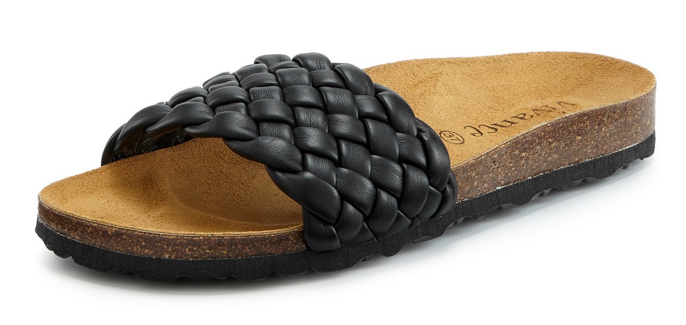 Vivance by Lascana Mule, Sandale, offener Schuh, Sommerschuh, Pantolette NEU mit komfortablem Korkfußbett & weicher Innensohle aus Leder – Bild 2 von 5