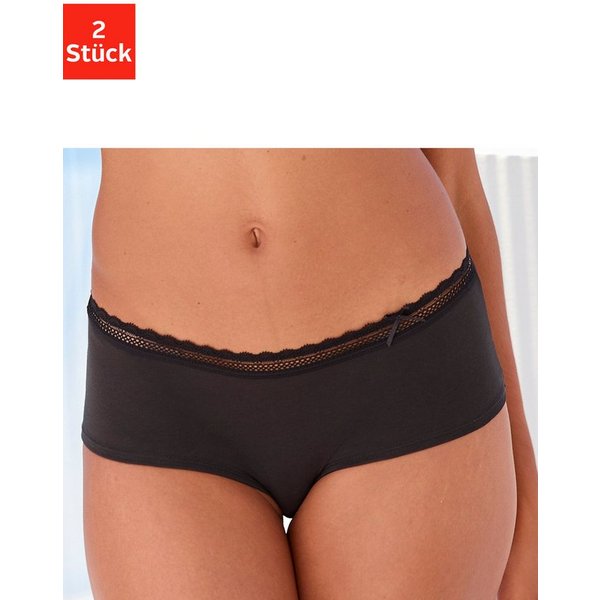 Vivance by Lascana Panty (Packung, 2-St) als Wäsche-Set kombinierbar, aus weicher Baumwollqualität