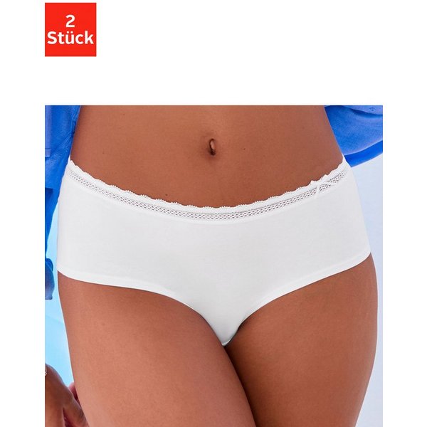 Vivance by Lascana Panty (Packung, 2-St) als Wäsche-Set kombinierbar, aus weicher Baumwollqualität