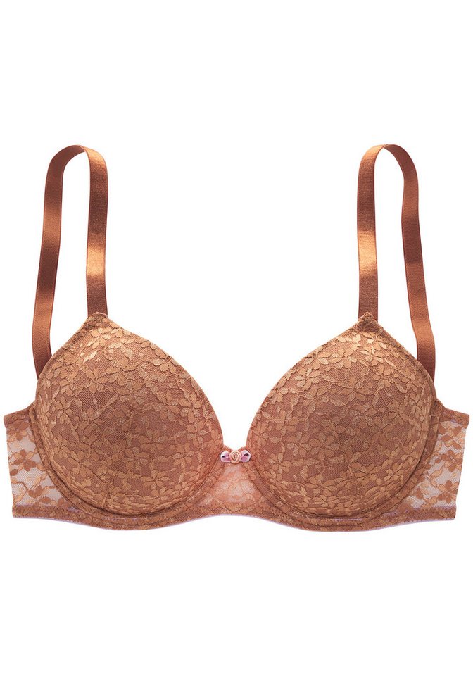 Vivance by Lascana Push-up-BH, BH mit Bügel, Spitzen-BH, Julia als Dessous-Set kombinierbar, sexy Dessous – Bild 2 von 5