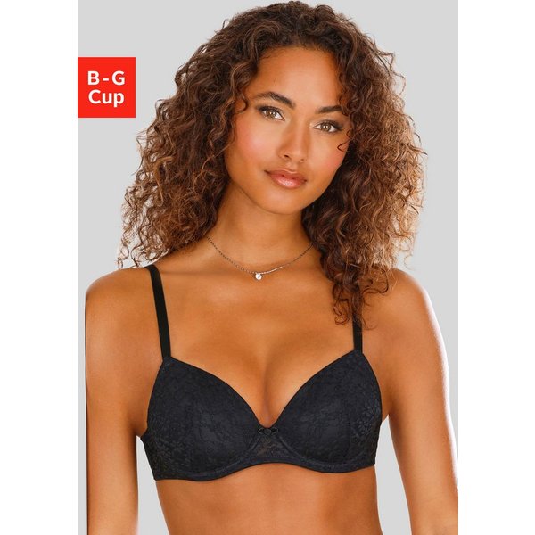 Vivance by Lascana Push-up-BH, BH mit Bügel, Spitzen-BH, Julia als Dessous-Set kombinierbar, sexy Dessous