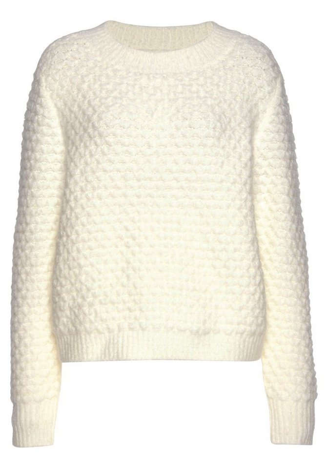 Vivance by Lascana Rundhalspullover mit besonderem Strickmuster kuscheliger Strickpullover, lockere Passform, warmer Pullover – Bild 2 von 5