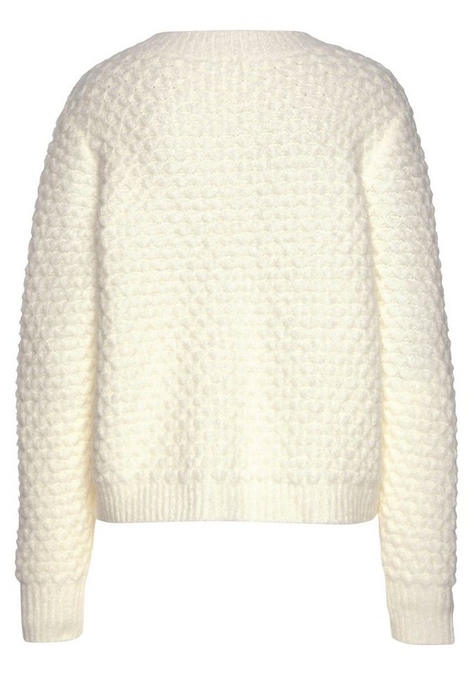 Vivance by Lascana Rundhalspullover mit besonderem Strickmuster kuscheliger Strickpullover, lockere Passform, warmer Pullover – Bild 4 von 5